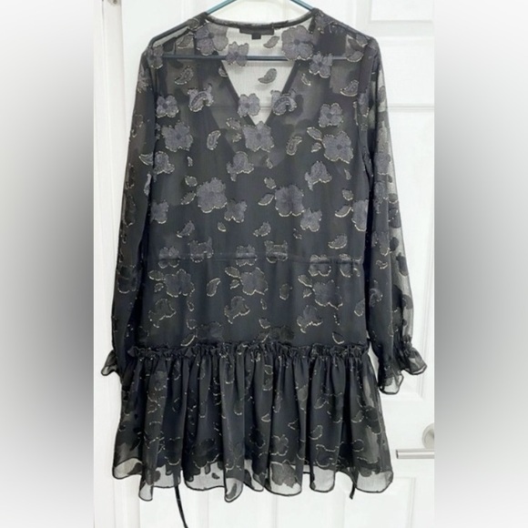 All Saints Black & Gold Dress - Picture 3 of 6